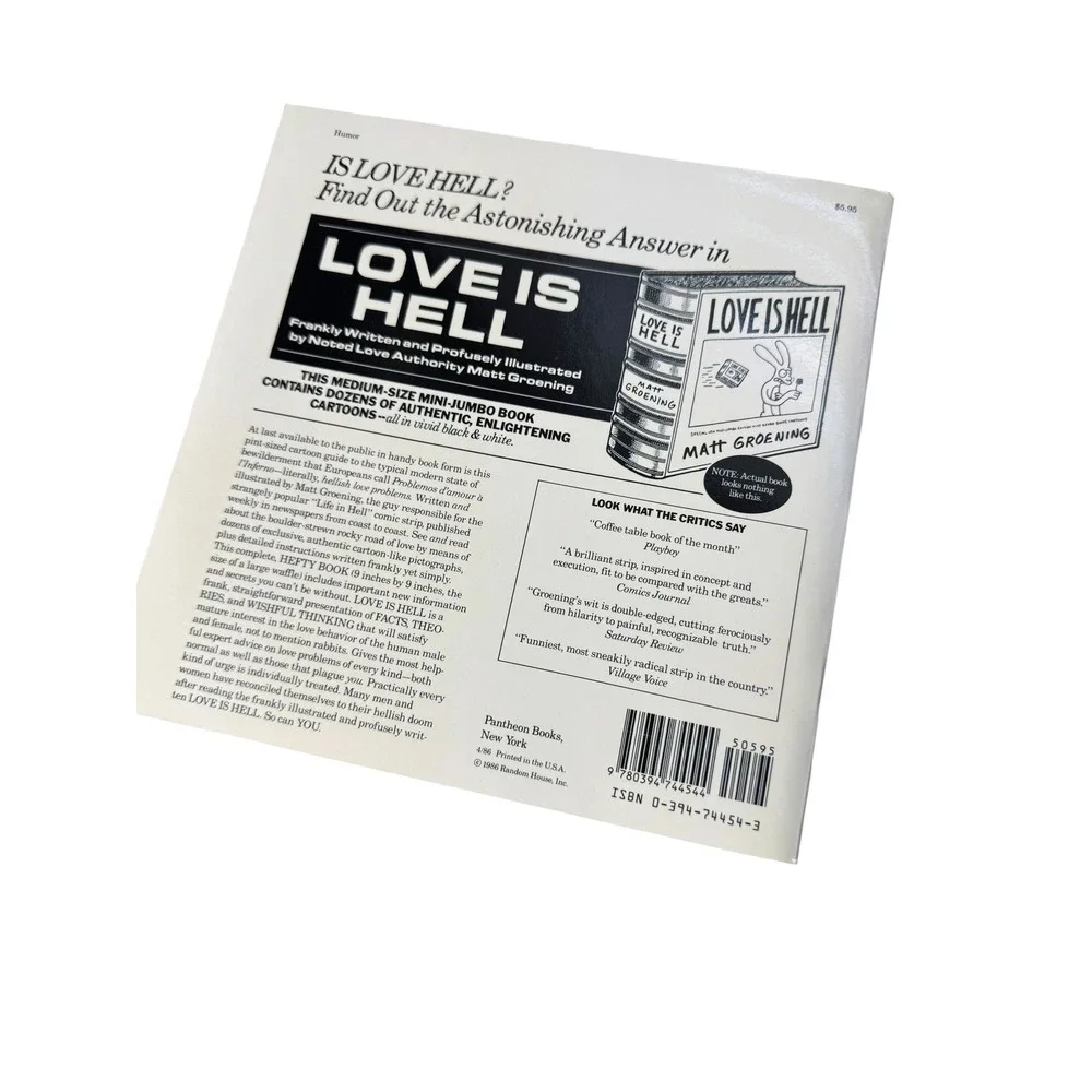 Matt Groening Box Full of Hell 1988 Slipcase Set of 3 Love School Work is Hell